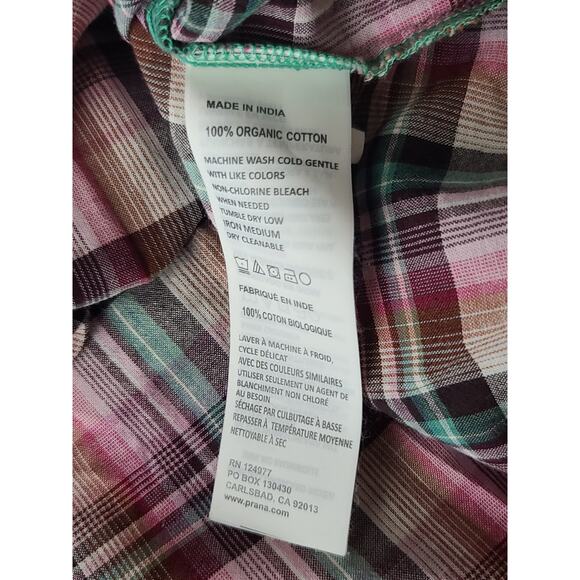 prAna plaid button down pullover shirt - medium - Picture 6 of 6